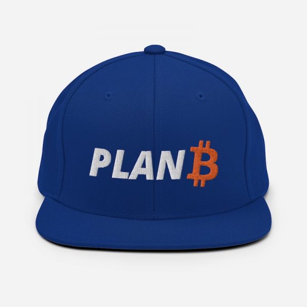 Plan B Bitcoin Hat - royal Blue