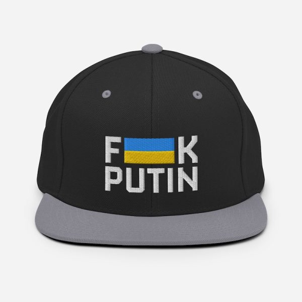 Fuck Putin hat - black & silver