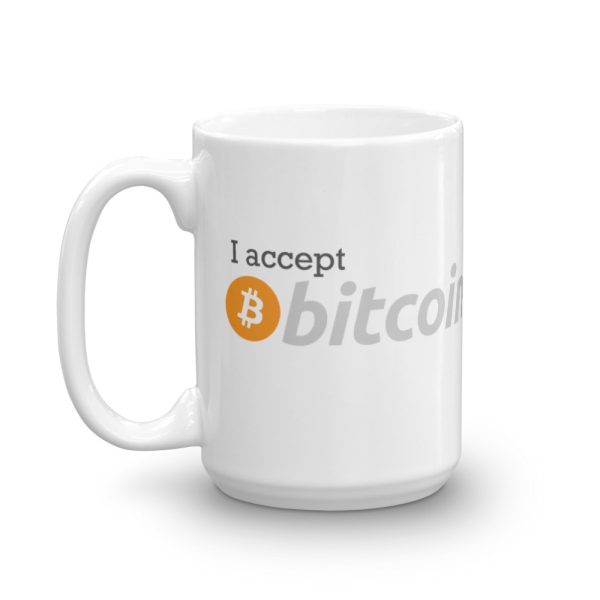 I Accept Bitcoin Mug - Image 2