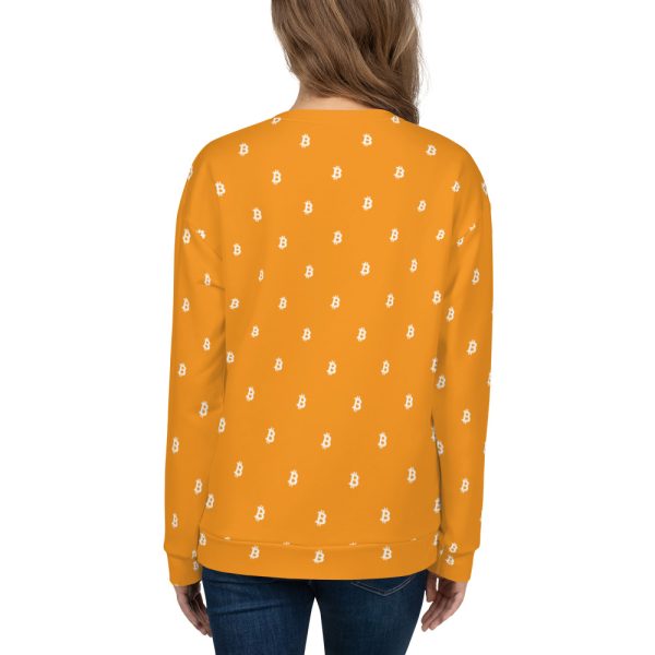 Orange Bitcoin Sweatshirt - Image 3