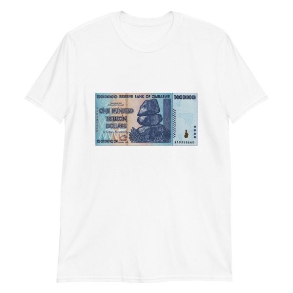 100 trillion dollar bill shirt, white